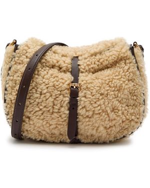 Etro Pony Shearling Cross-Body Bag - Brown