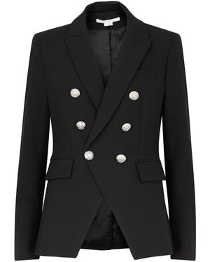 Veronica Beard Miller Dickey Crepe Blazer - Black