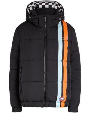 AN-Y1 Riski Logo-Embroidered Padded Shell Jacket - Black