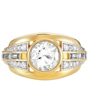 V By Laura Vann Laura Vann 18Kt Vermeil Ring - White