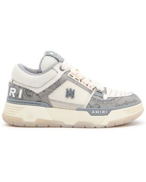 Amiri Ma-1 Panelled Denim Trainers - White