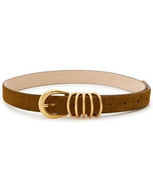 DEHANCHE Hollyhock Suede Belt - Brown
