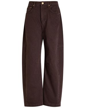 Rag & Bone Charlie Barrel-Leg Jeans - Brown