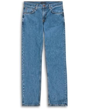 Nudie Jeans Gritty Jackson Straight-Leg Jeans - Blue