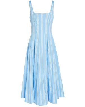 chinese dress ladies STAUD | Ayla Linen Dress in Porto Stripe main image 0