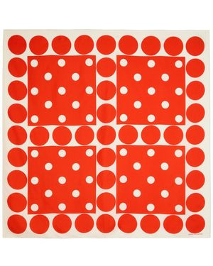 Dries Van Noten Patterned Silk Scarf - Red