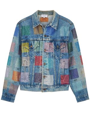 Collina Strada X Levi's Embellished Denim Jacket - Blue