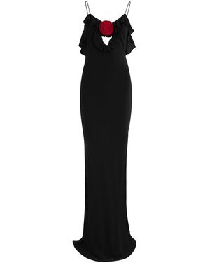 De La Vali Esperanza Chiffon Maxi Dress - Black