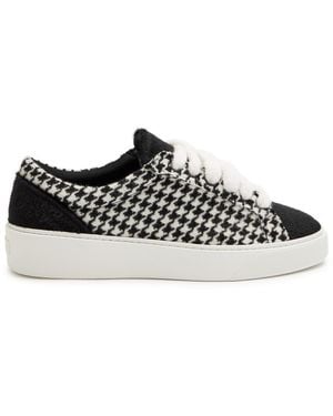 NUMERIS Signet Liquorice Houndstooth Sneakers - Black