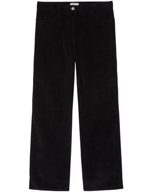TOTEME Straight-Leg Corduroy Trousers - Black
