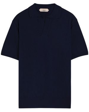 Aurélien Merino Wool Polo Shirt - Blue