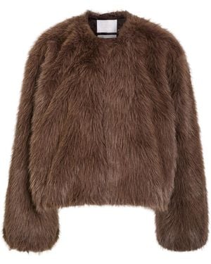 Citizens of Humanity Esme Faux Fur Jacket - Brown