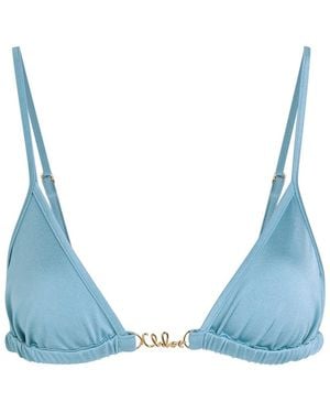 Chloé Triangle Bikini Top - Blue