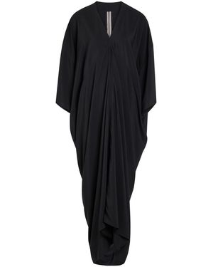 Rick Owens Tommykite Crepe Maxi Dress - Black