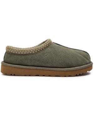 UGG Tasman Suede Flatform Slippers - Green