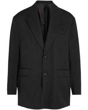 Ssstein Oversized Wool Blazer - Black