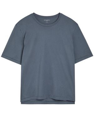Officine Generale Bara Cotton T-Shirt - Blue