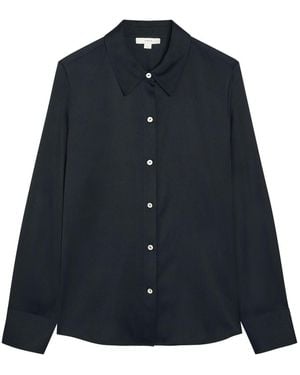 Vince Silk-Blend Shirt - Blue