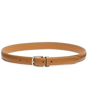 TOTEME Slim Leather Belt - Brown