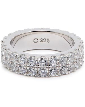 CERNUCCI Crystal-Embellished Sterling Ring - White