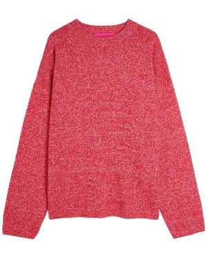 The Elder Statesman Dume Marl Melange Cashmere Jumper - Red