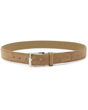BOSS Suede Belt - White