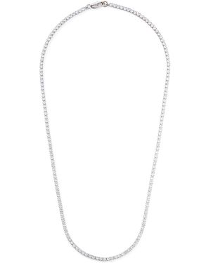 CERNUCCI Tennis Micro Crystal-embellished Necklace - White