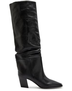 Jimmy Choo Hart 60 Leather Knee-High Boots - Black