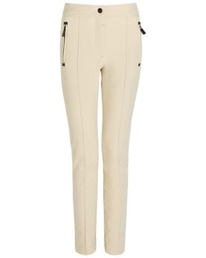 Moncler Slim-Leg Twill Ski Pants - Natural
