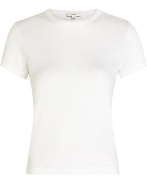 Vince Shrunken 90S Cotton And Modal-Blend T-Shirt - White