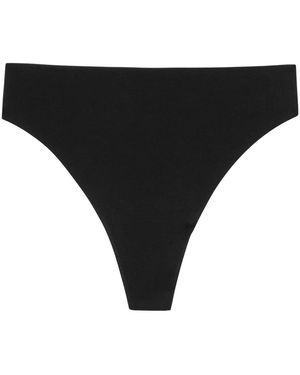 Wacoal Beyond Naked Stretch-Cotton Thong - Black