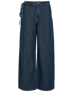 Damson Madder Augusta Ruffled Straight-Leg Jeans - Blue