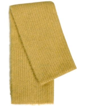 Maria McManus Ribbed-Knit Alpaca-Blend Scarf - Yellow