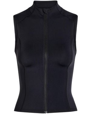 Tala Skinluxe Sleeveless Stretch-Jersey Jacket - Blue