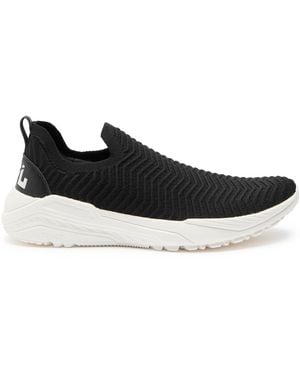 Athletic Propulsion Labs Techloom Traveller Herringbone-Knit Trainers - Black