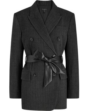 Rag & Bone Virginia Seersucker Blazer - Black