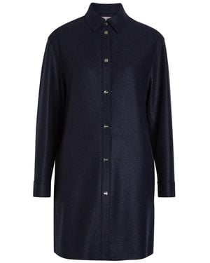 Herno Wool Overshirt - Blue