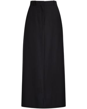The Row Seraphyne Wool Maxi Skirt - Black