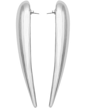 HUGO Kreit Nail Earrings - White