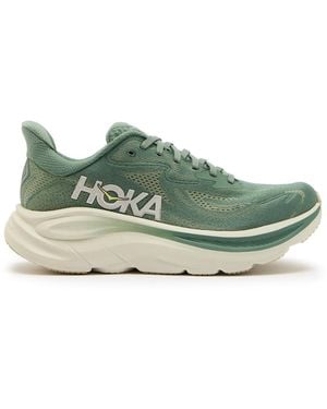 Hoka One One Clifton 10 Mesh Trainers - Green