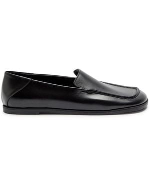 Dear Frances Winter Drew Leather Loafers - Black