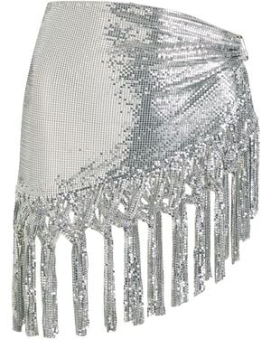 Rabanne Mesh Aluminium Belt - Grey