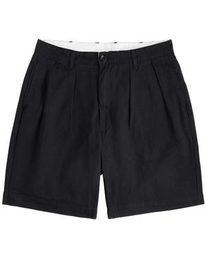 Service Works London Drill Part Timer Cotton Shorts - Black