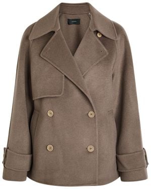 JOSEPH Marne Wool And Cashmere-Blend Trench Coat - Brown