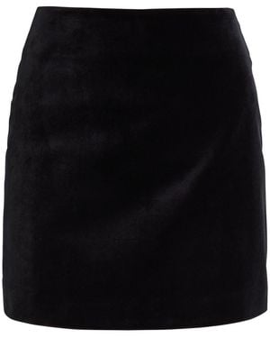 Blazé Milano Jealousy Coci Velvet Mini Skirt - Black