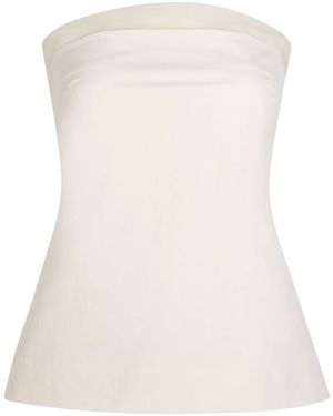 Voranida Tyla Strapless Cotton-Poplin Top - White