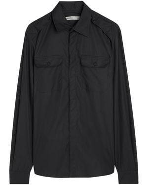 AARON ESH Military Cotton-Poplin Shirt - Black