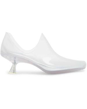 Loewe Emily Aqua 45 Pvc Ankle Boots - White