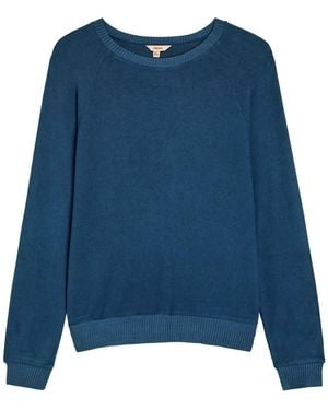 Eberjey Cosy Time Stretch-Knit Sweatshirt - Blue