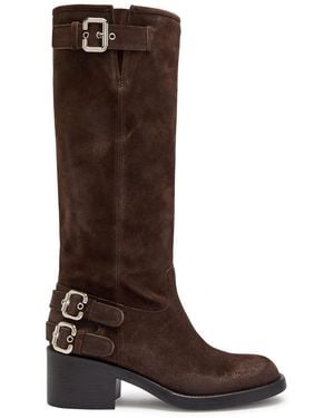 Chloé Dakota Suede Knee-High Boots - Brown
